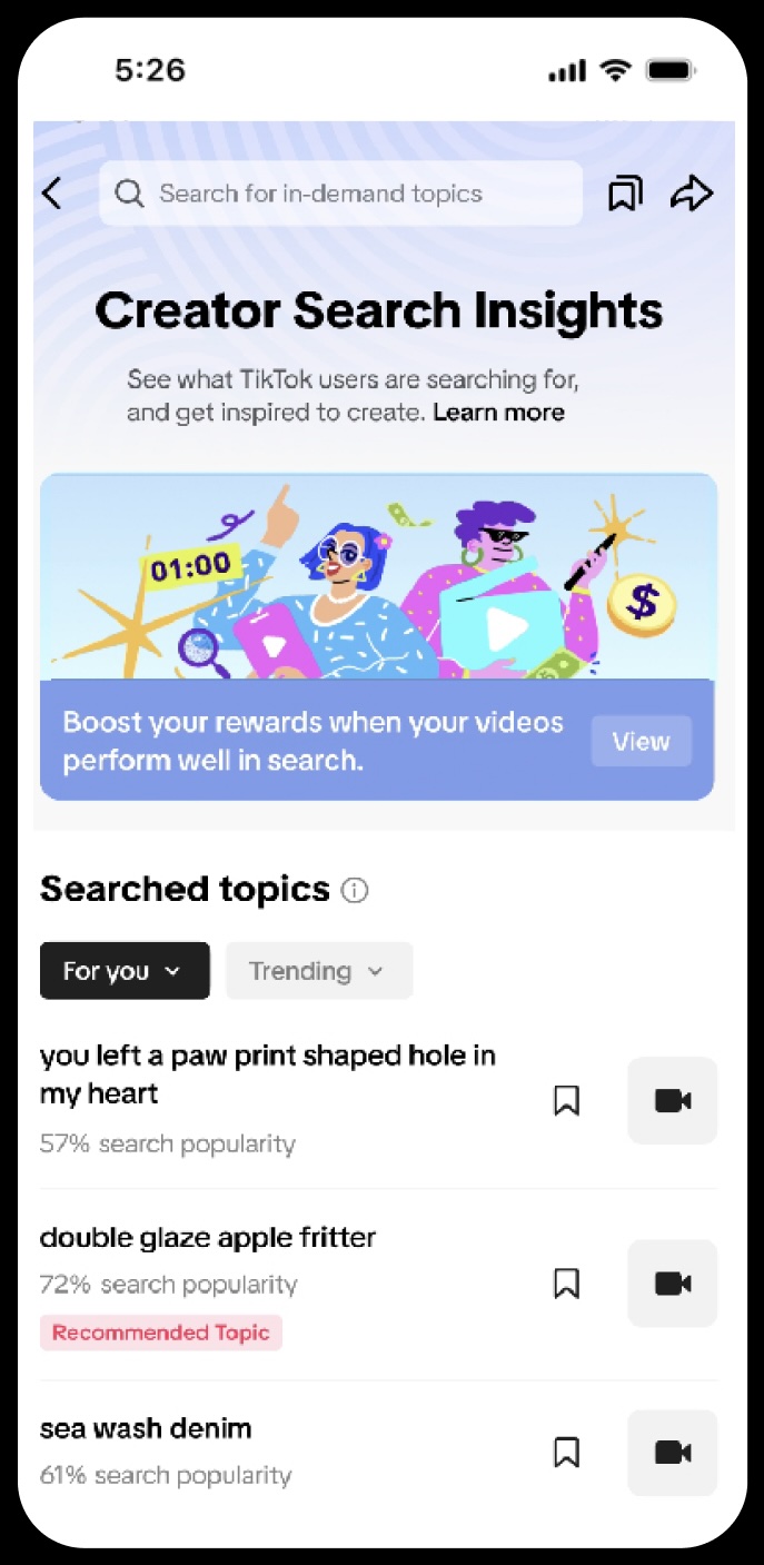 Creator Search Insights TikTok