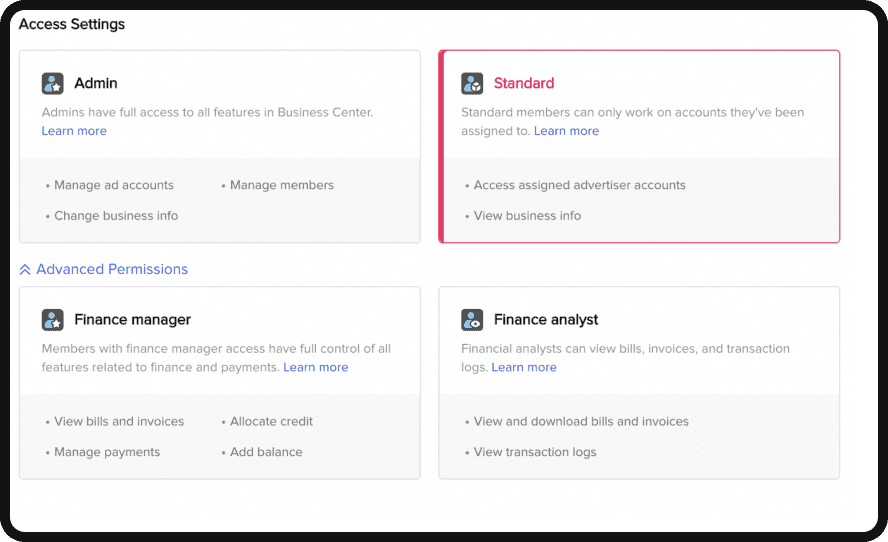 TikTok Ads Manager settings