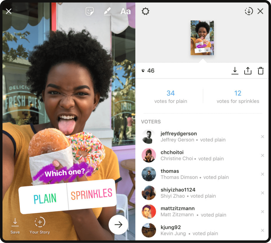 Interactive social media content